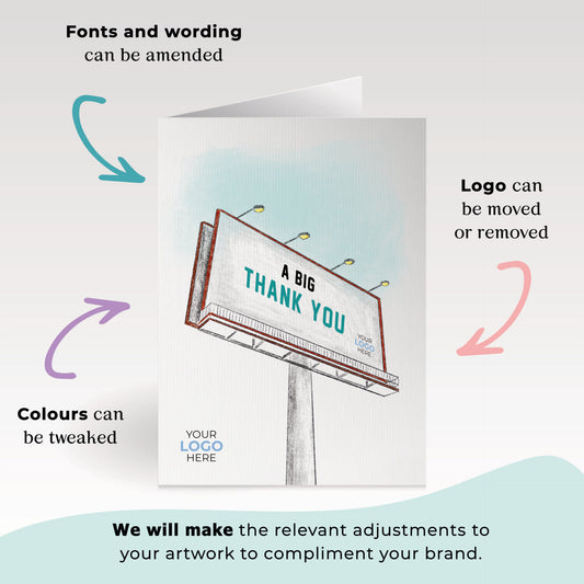 ‘Billboard’ Business Thank You Cards image 1