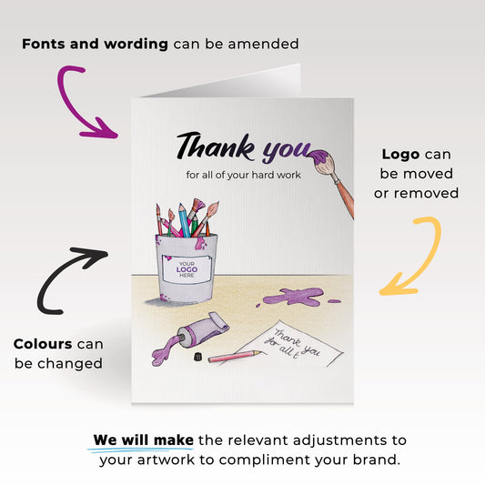 ‘Painting You’ Business Thank You Cards image 1