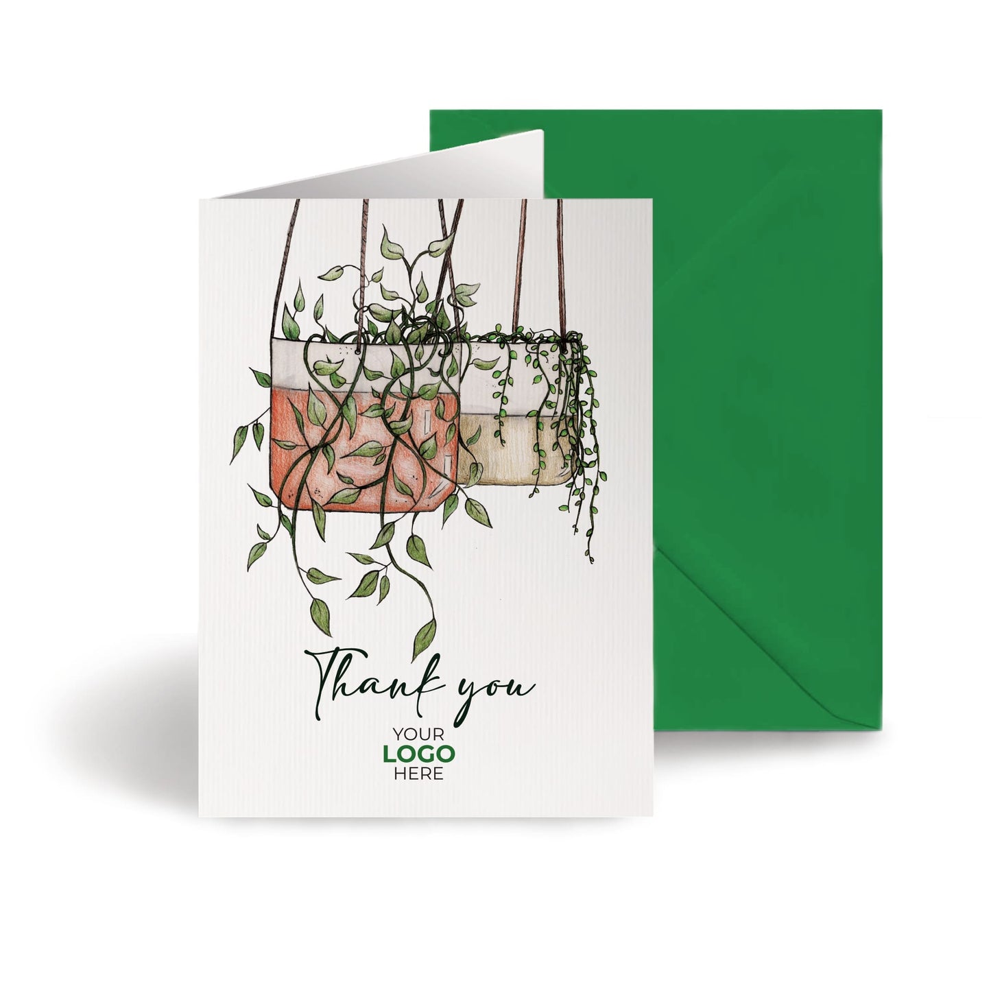 ‘Hanging Plants’ Business Thank You Cards image 0