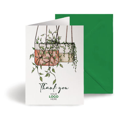 ‘Hanging Plants’ Business Thank You Cards image 0