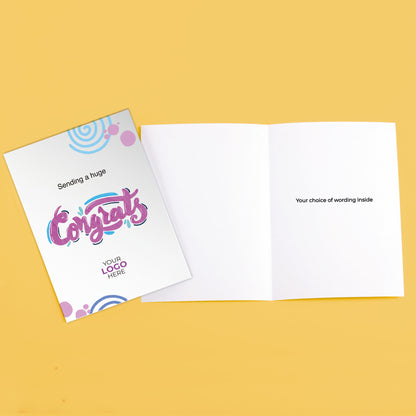 ‘Congrats Lettering' Business Congratulations Cards image 3