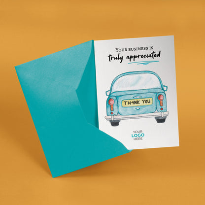 ‘Number Plate’ Business Thank You Cards image 2