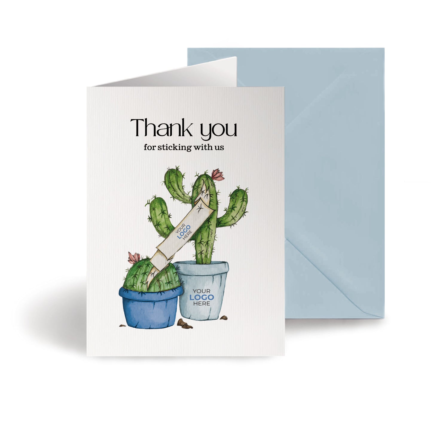 ‘Sticking Cactus’ Business Thank You Cards image 0