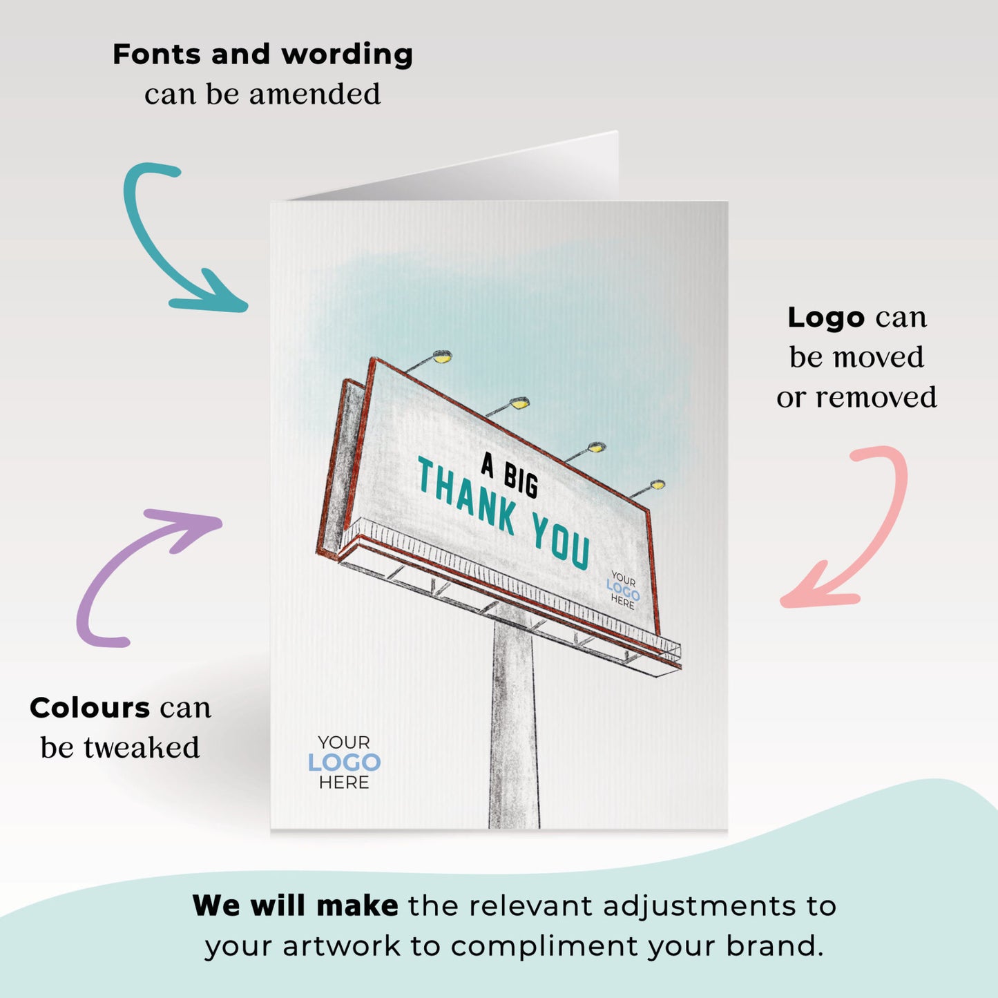 ‘Billboard’ Business Thank You Cards image 1