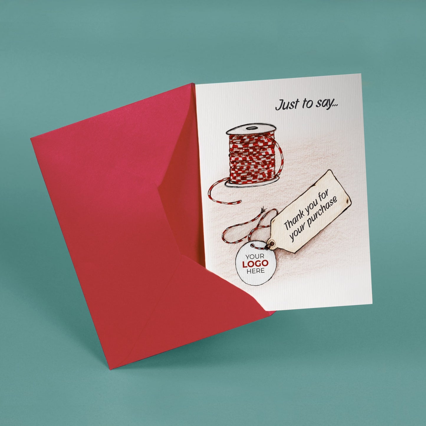 ‘Label and Tag’ Business Thank You Cards image 2