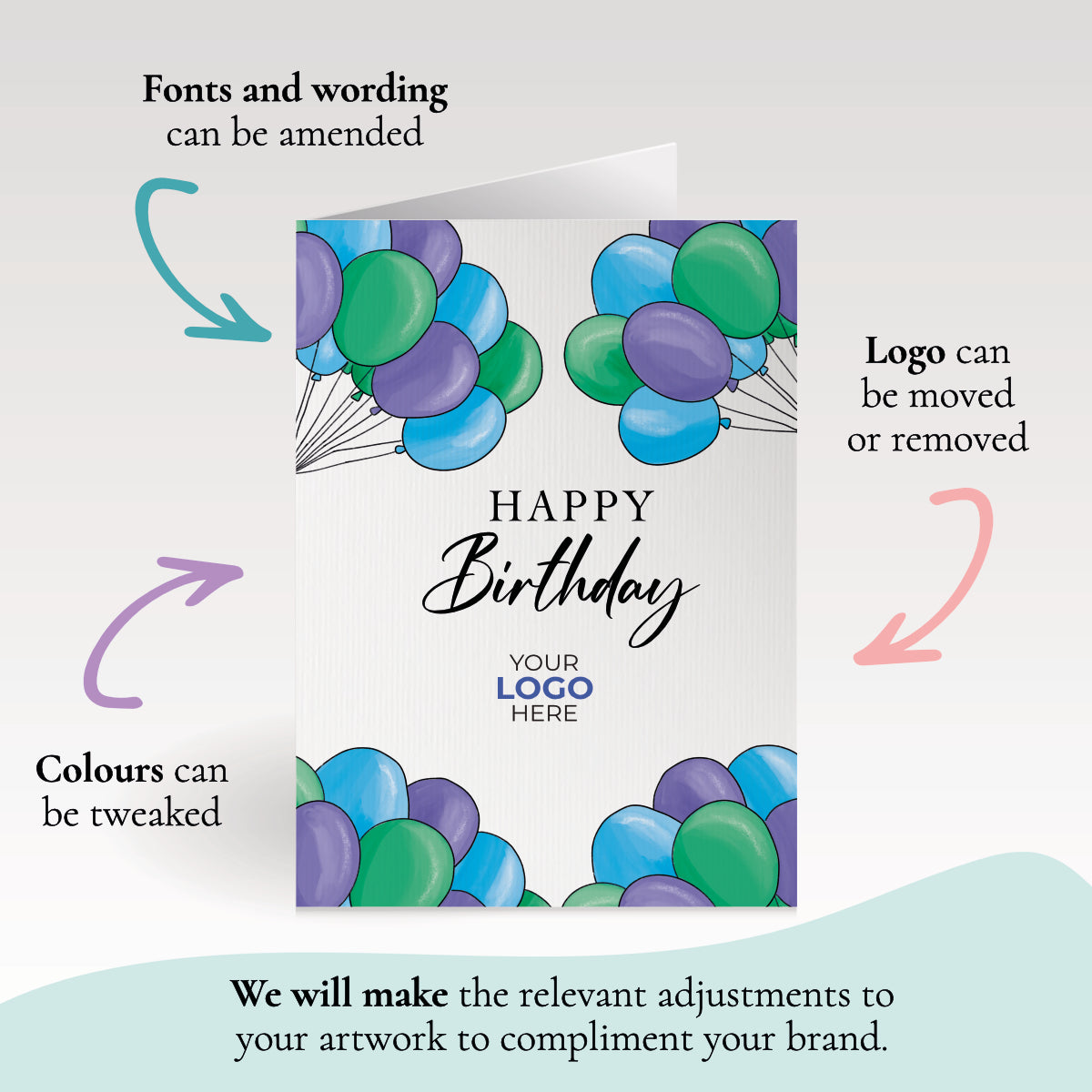 ‘Birthday Balloons’ Birthday Cards image 2
