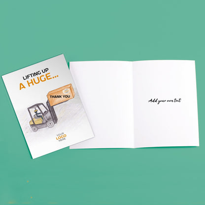 ‘Fork Lift’ Business Thank You Cards image 3