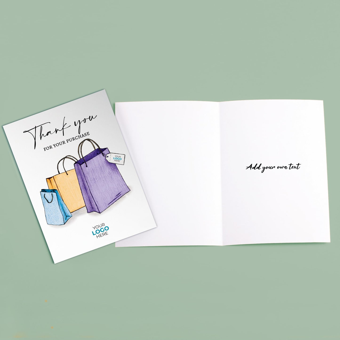 ‘Shopping Bags’ Business Thank You Cards image 3