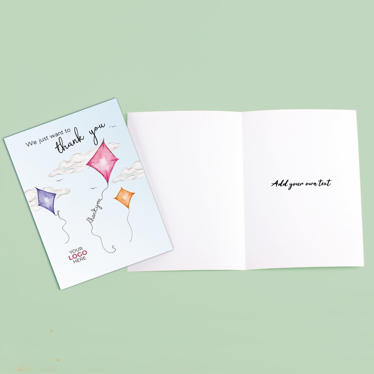‘Kites Flying’ Business Thank You Cards image 3