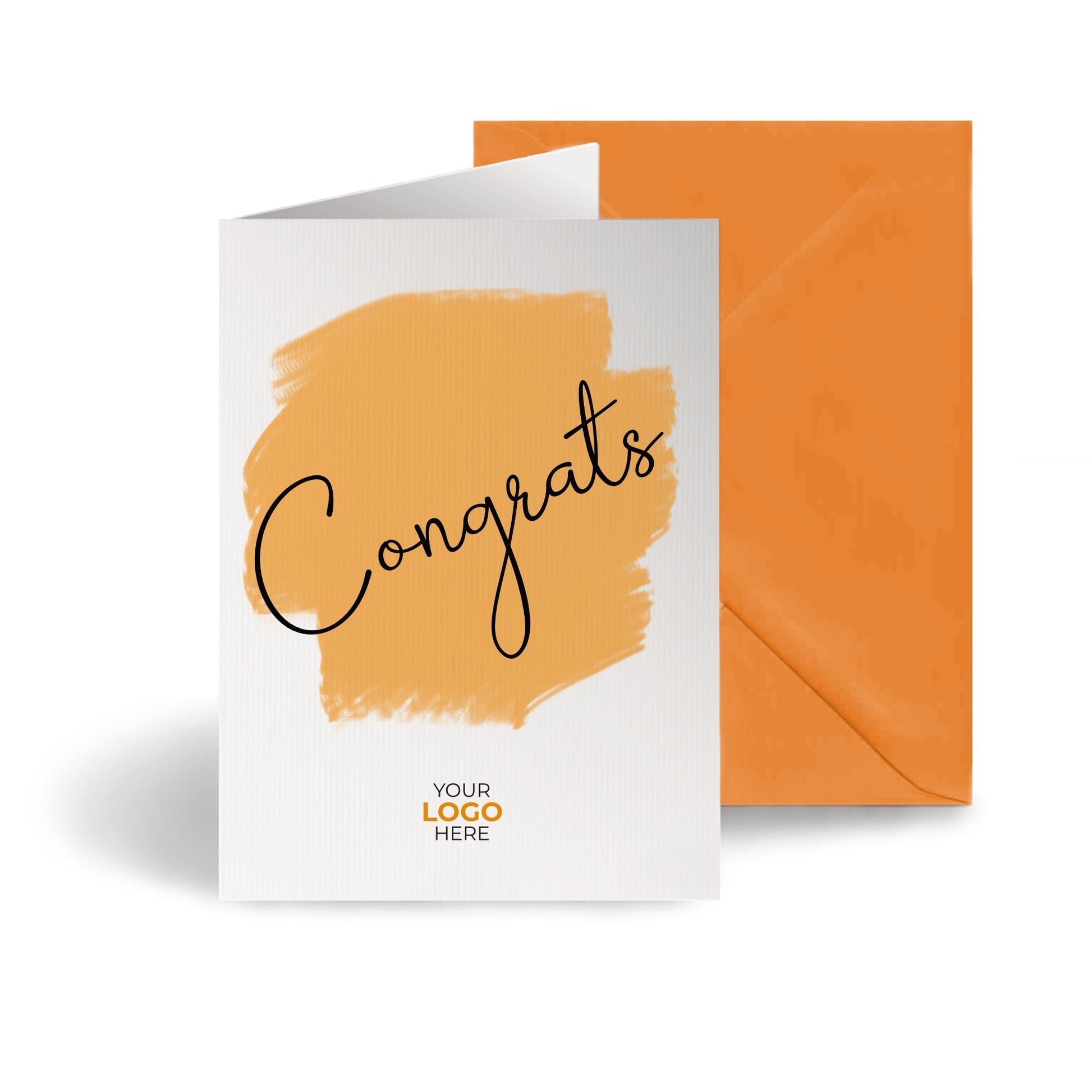 ‘Coloured Swipe’ Congratulations Company Greeting Cards image 0