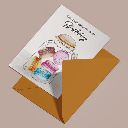 ‘Macaron Jar’ Personalised Corporate Branded Birthday Greeting Cards image 3