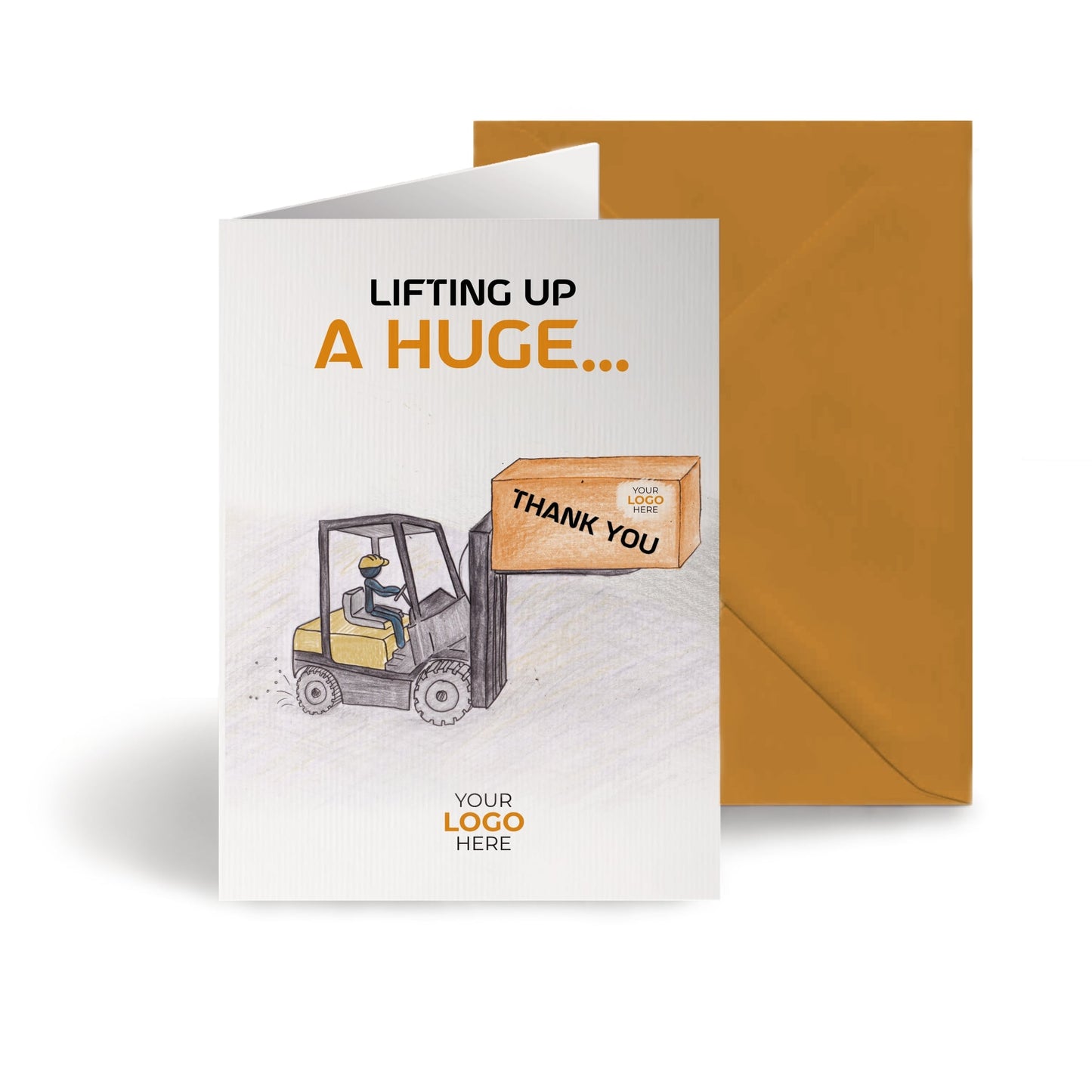 ‘Fork Lift’ Business Thank You Cards image 0