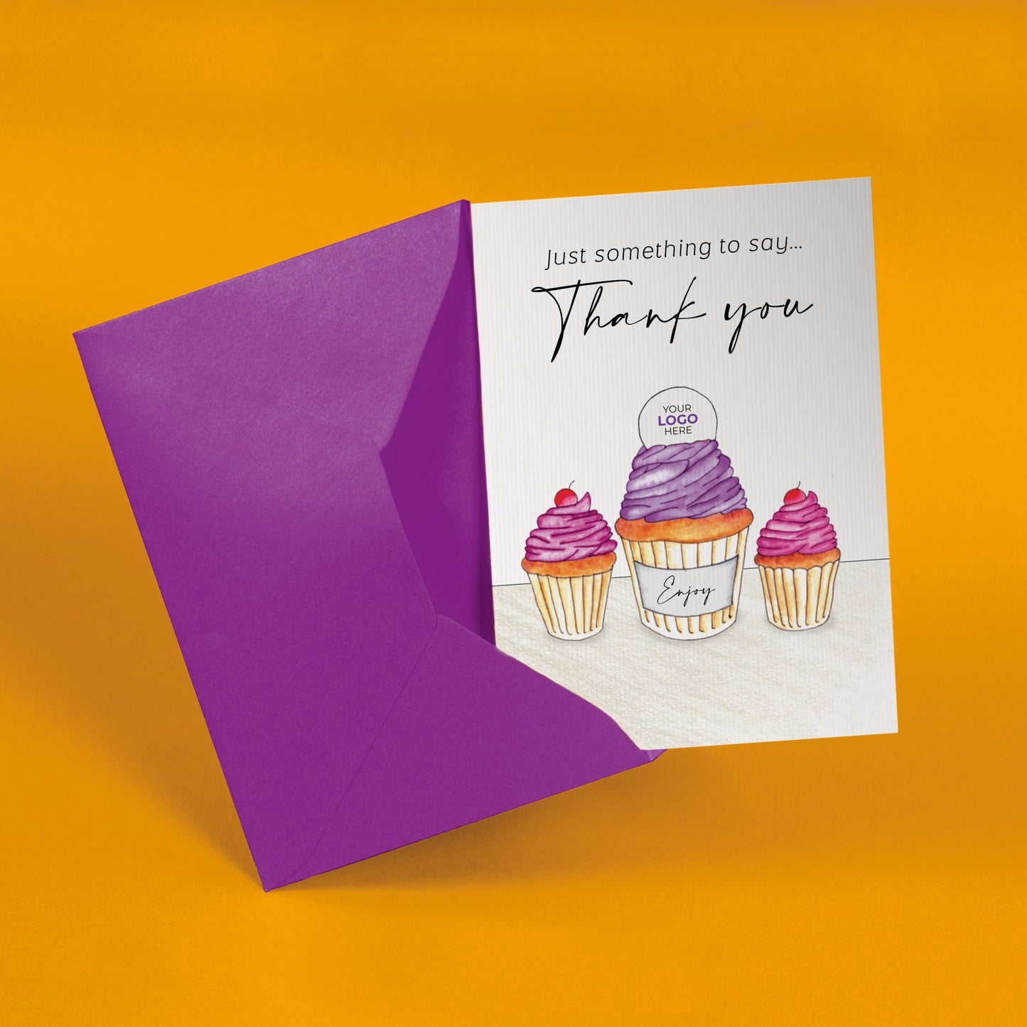 ‘Three Cupcakes’ Business Thank You Cards image 2