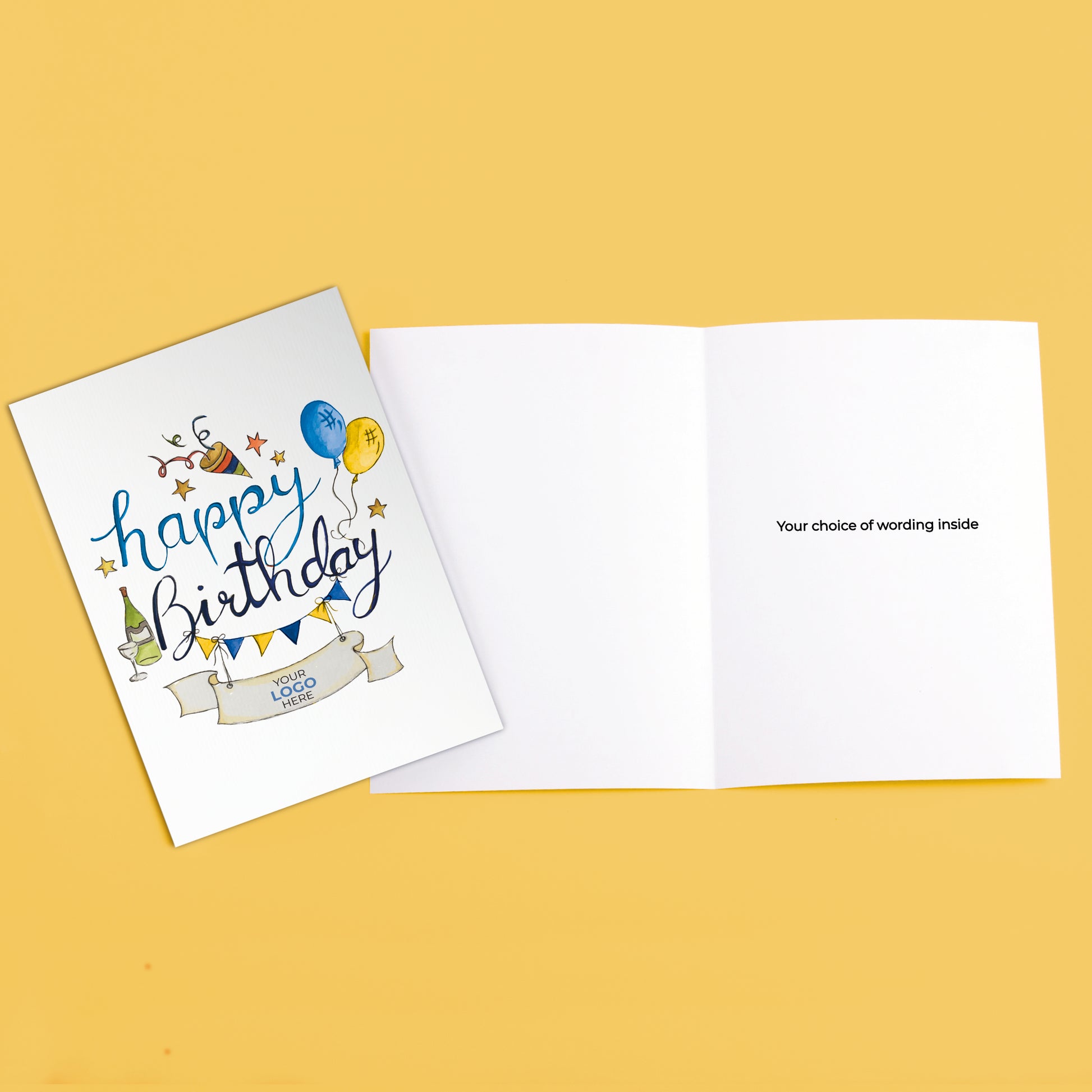 ‘Birthday Bunting’ Business Birthday Cards image 3