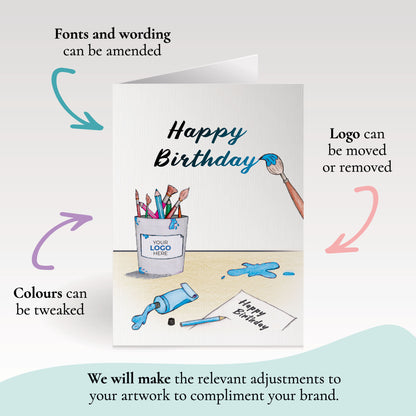 ‘Painting Birthday’ Business Birthday Cards image 2