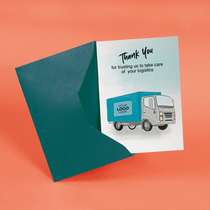 ‘Delivery Truck’  Business Thank You Cards image 2