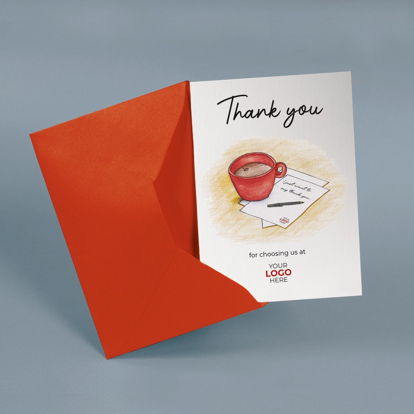 ‘Mug & Note’ Business Thank You Cards image 2