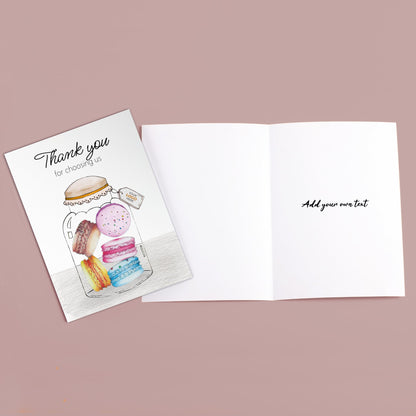 ‘Macaron Jar’ Business Thank You Cards image 3