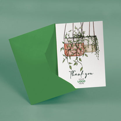 ‘Hanging Plants’ Business Thank You Cards image 2