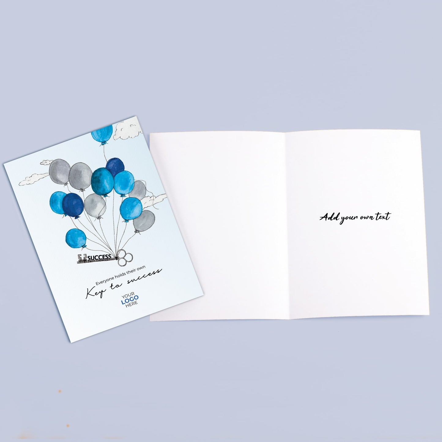 ‘Balloons with Success Key’ Congratulations Company Greeting Cards image 5
