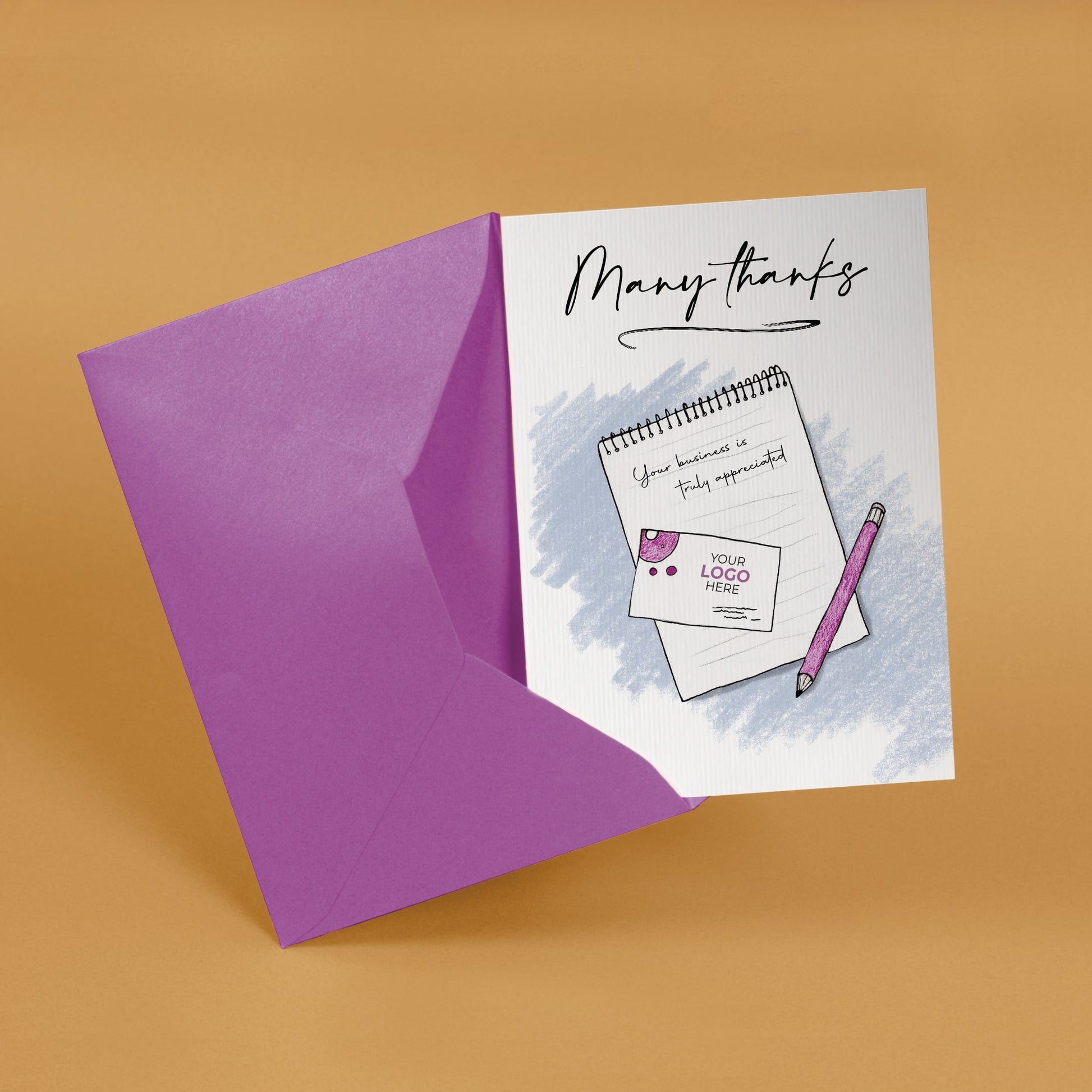 ‘Notepad with Card’ Business Thank You Cards image 2