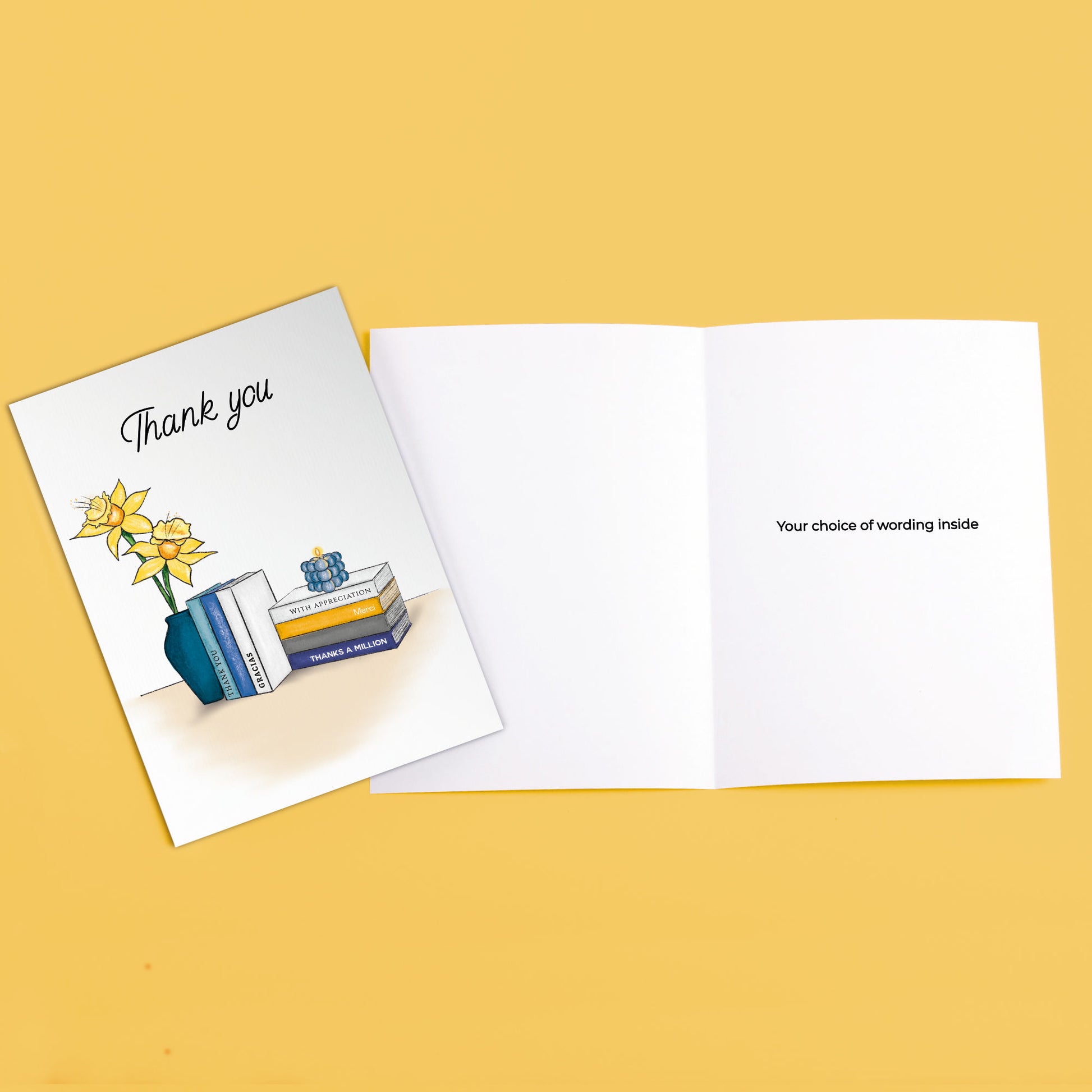 ‘Books & Vase’ Business Thank You Cards image 3