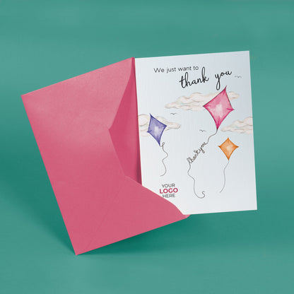 ‘Kites Flying’ Business Thank You Cards image 2