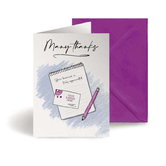 ‘Notepad with Card’ Business Thank You Cards image 0