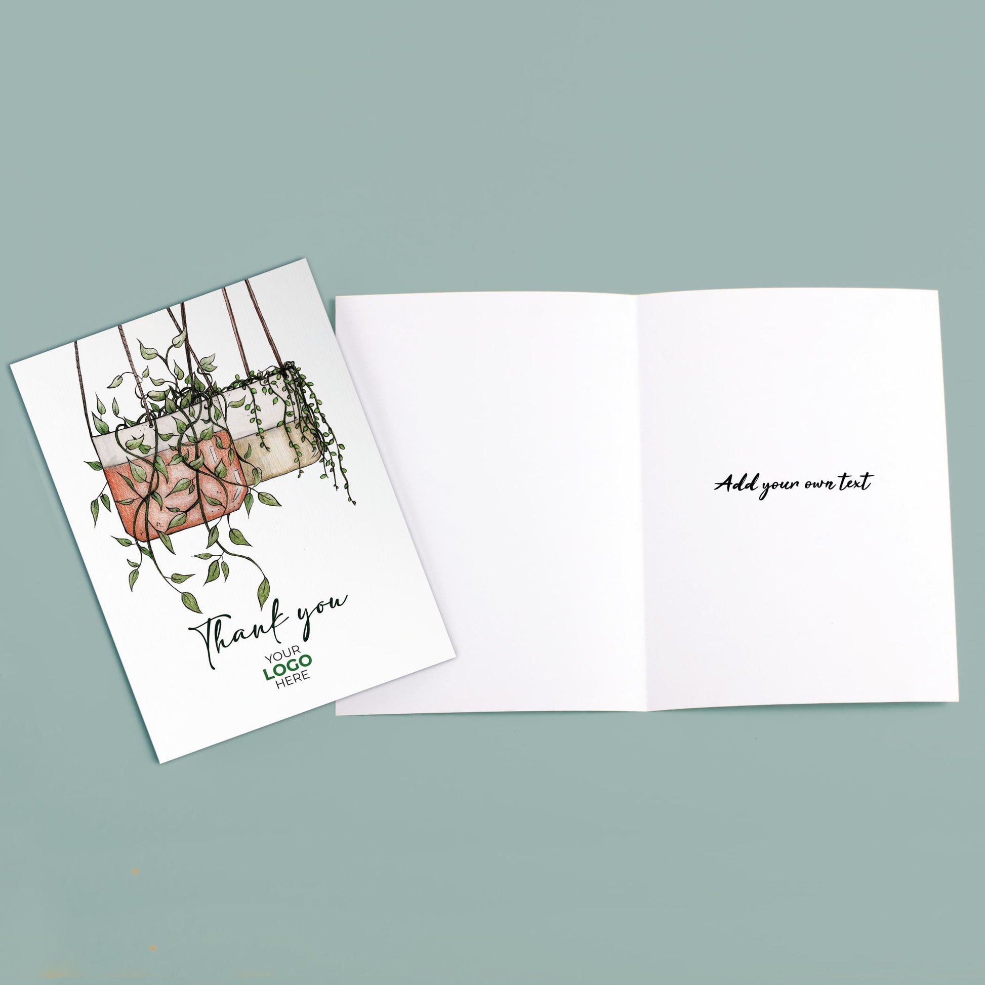 ‘Hanging Plants’ Business Thank You Cards image 3