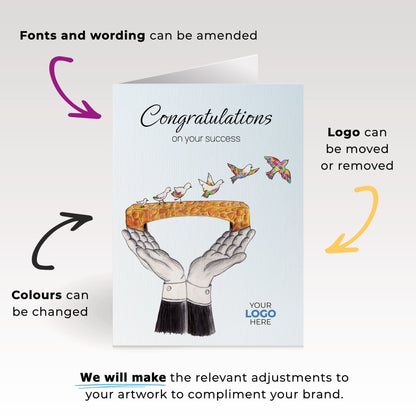 ‘Bridge Birds’ Congratulations Company Greeting Cards image 3