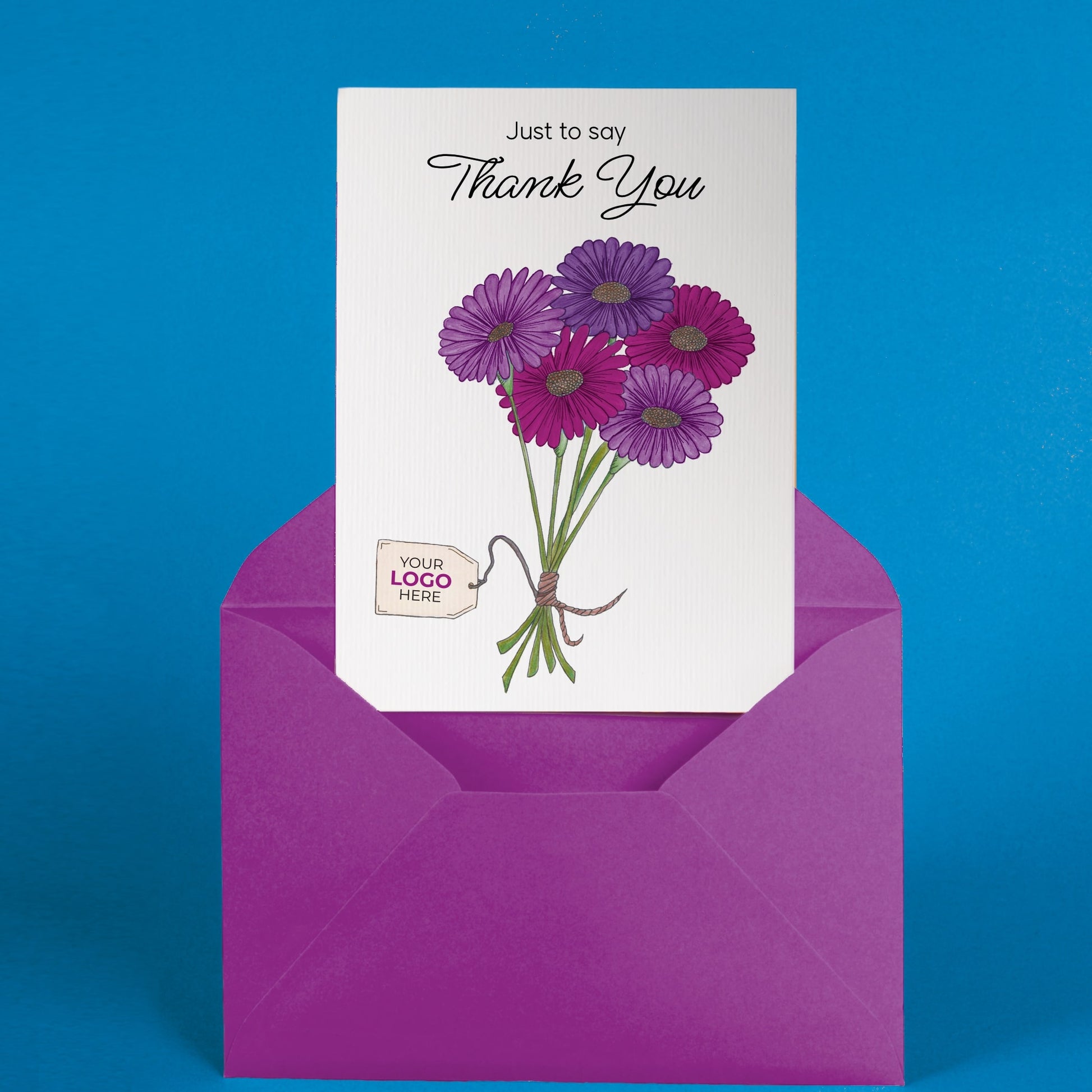 ‘Bunch of Flowers’ Business Thank You Cards image 2