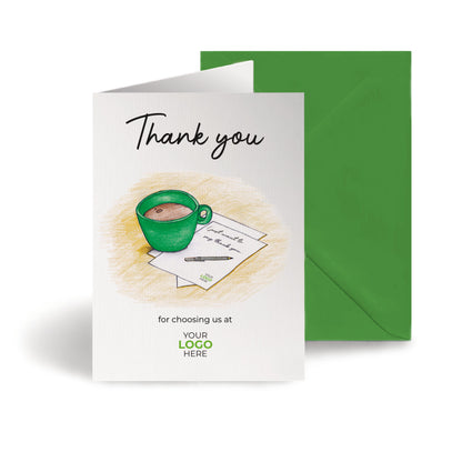 Mug & Note’ Personalised Corporate Branded Voice, Audio & Writers Greeting Cards image 0