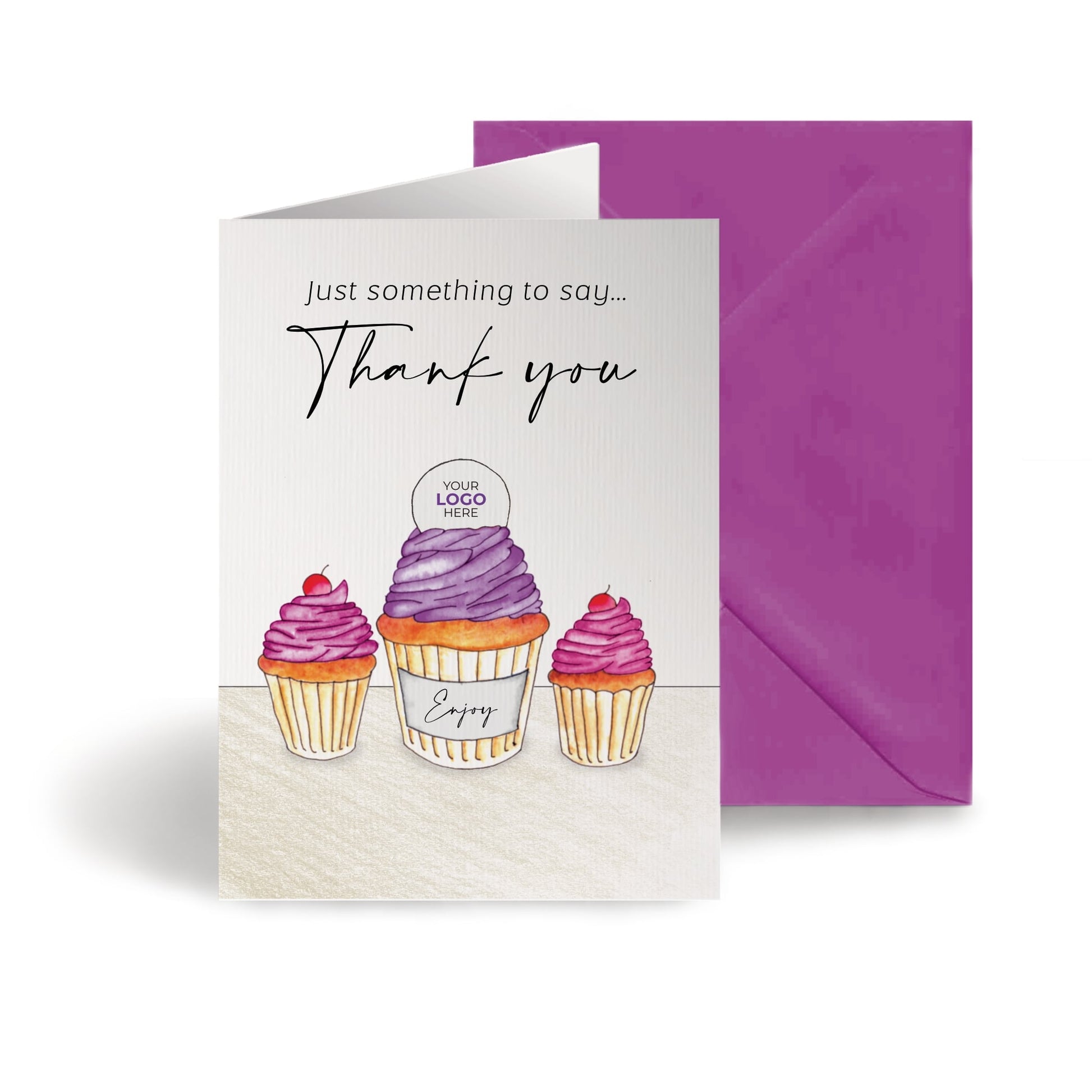 ‘Three Cupcakes’ Business Thank You Cards image 0