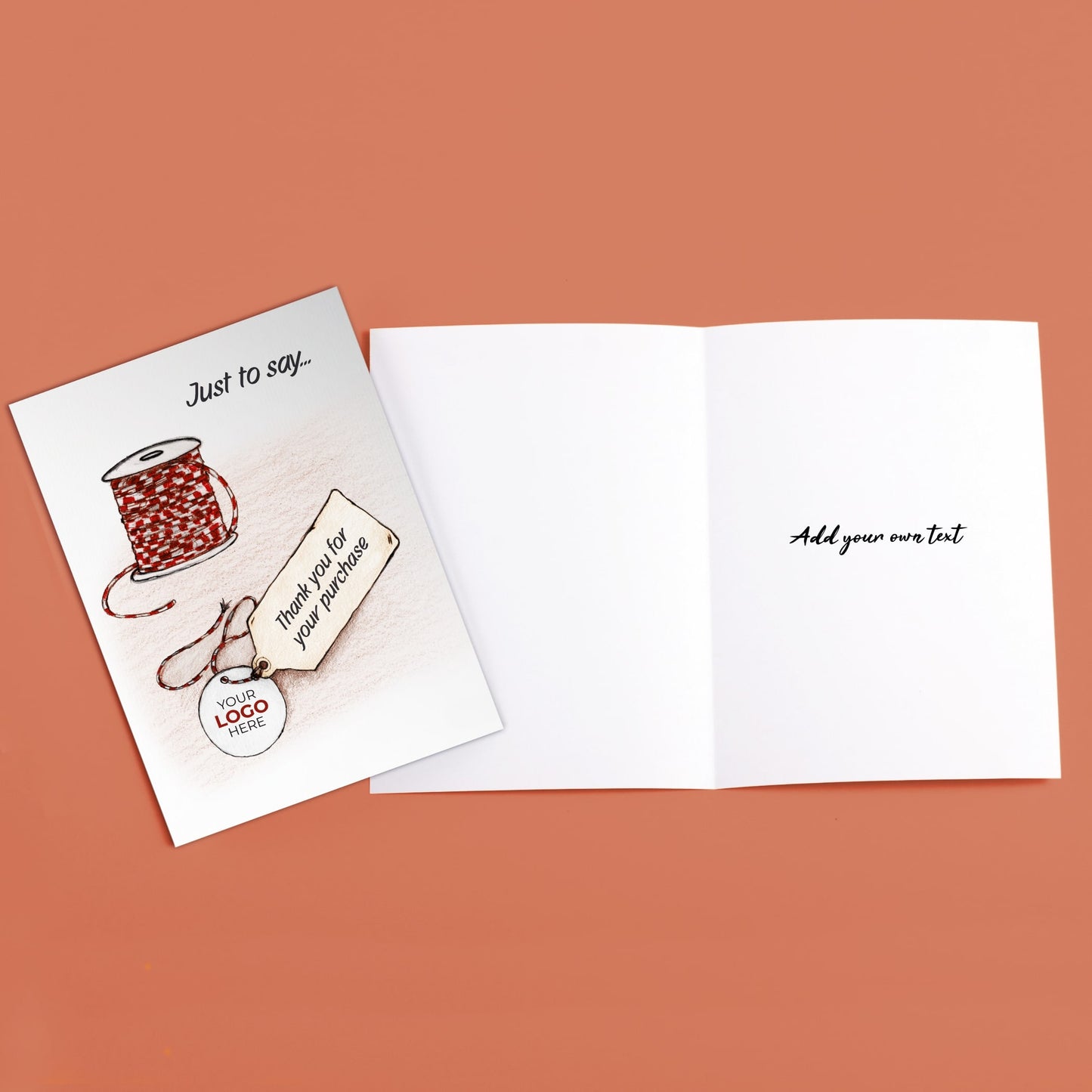 ‘Label and Tag’ Business Thank You Cards image 3