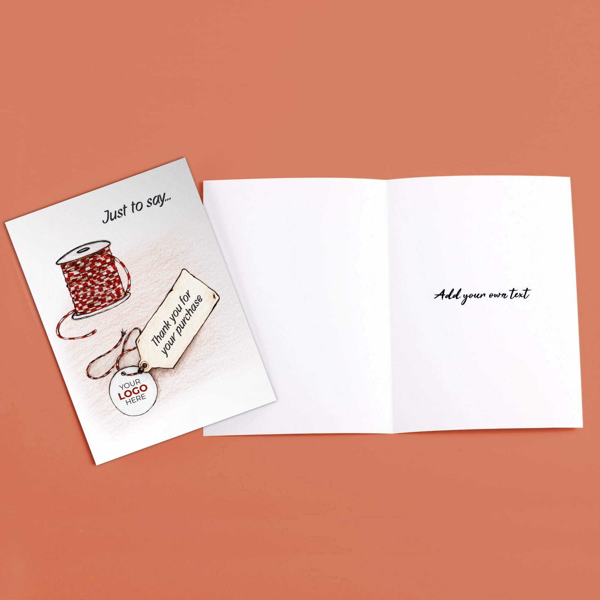 ‘Label and Tag’ Business Thank You Cards image 3