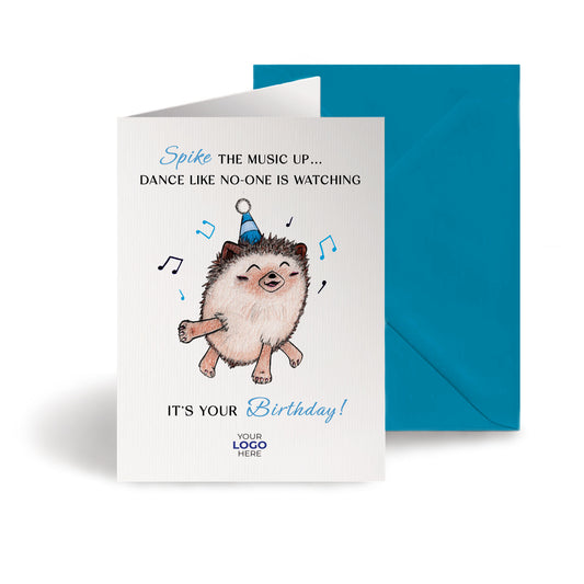 ‘Birthday Hedgehog’ Business Birthday Cards image 0