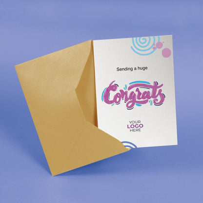 ‘Congrats Lettering' Business Congratulations Cards image 1
