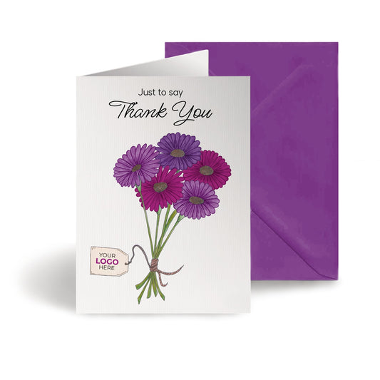 ‘Bunch of Flowers’ Business Thank You Cards image 0