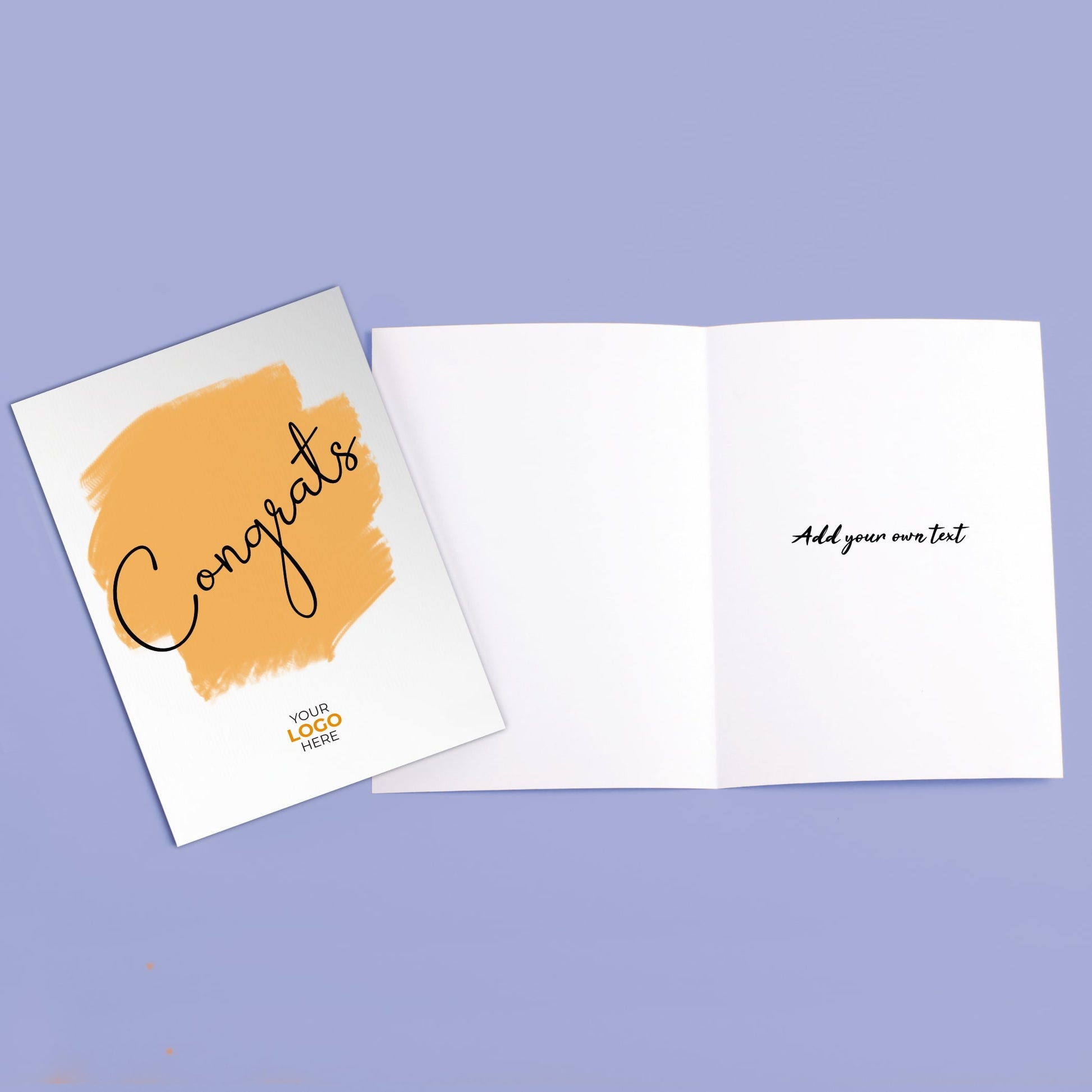 ‘Coloured Swipe’ Congratulations Company Greeting Cards image 5