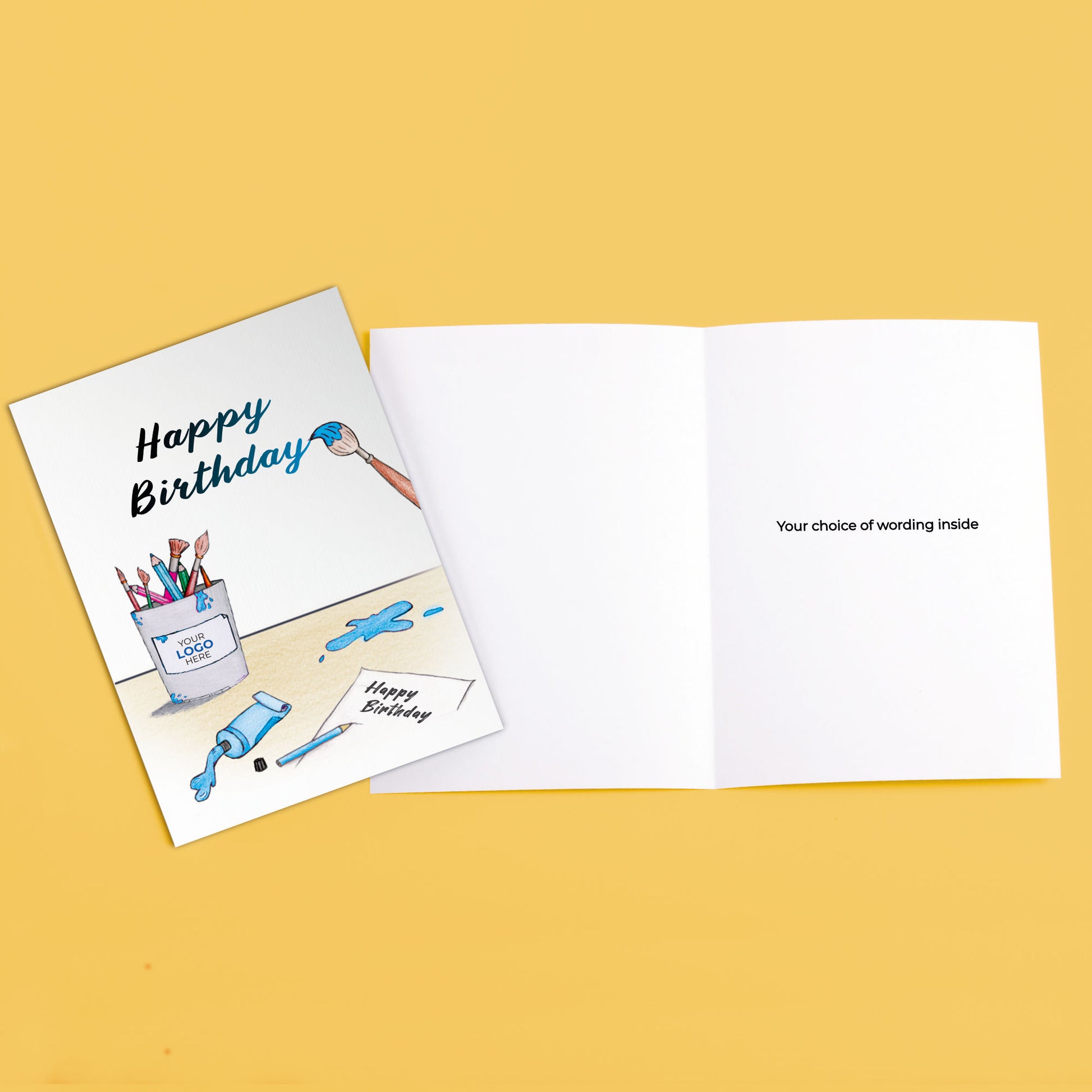 ‘Painting Birthday’ Business Birthday Cards image 3
