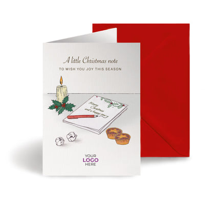‘Written Christmas Note’  Customised Corporate Christmas Cards image 0