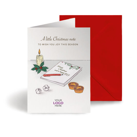 ‘Written Christmas Note’  Customised Corporate Christmas Cards image 0