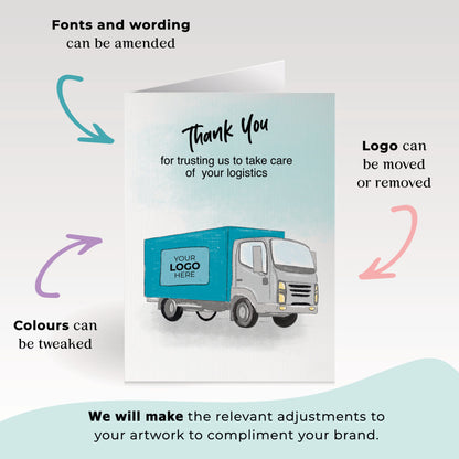 ‘Delivery Truck’  Business Thank You Cards image 1