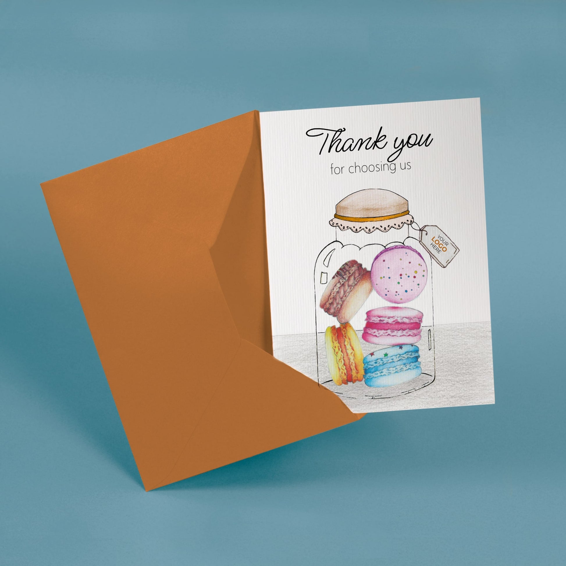‘Macaron Jar’ Business Thank You Cards image 2