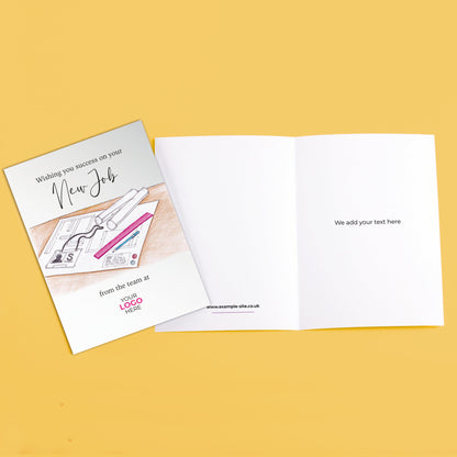 Design Engineer Plans’ Personalised Corporate Branded Trades People Greeting Cards image 3
