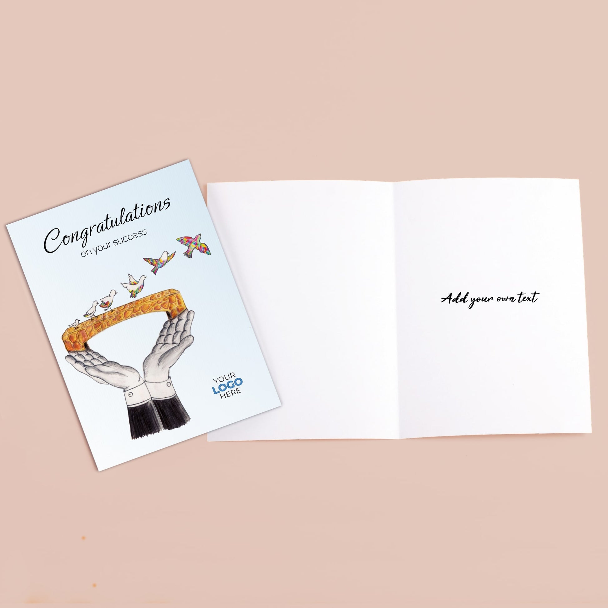 ‘Bridge Birds’ Congratulations Company Greeting Cards image 4