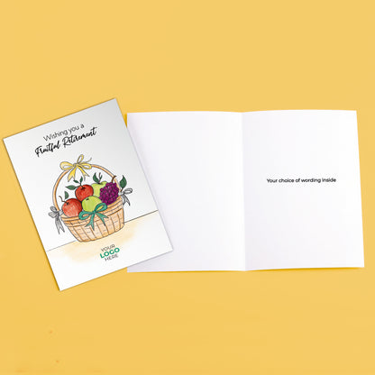 ‘Fruit Gift Basket’ Business Retirement Cards image 3