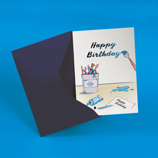 ‘Painting Birthday’ Business Birthday Cards image 1