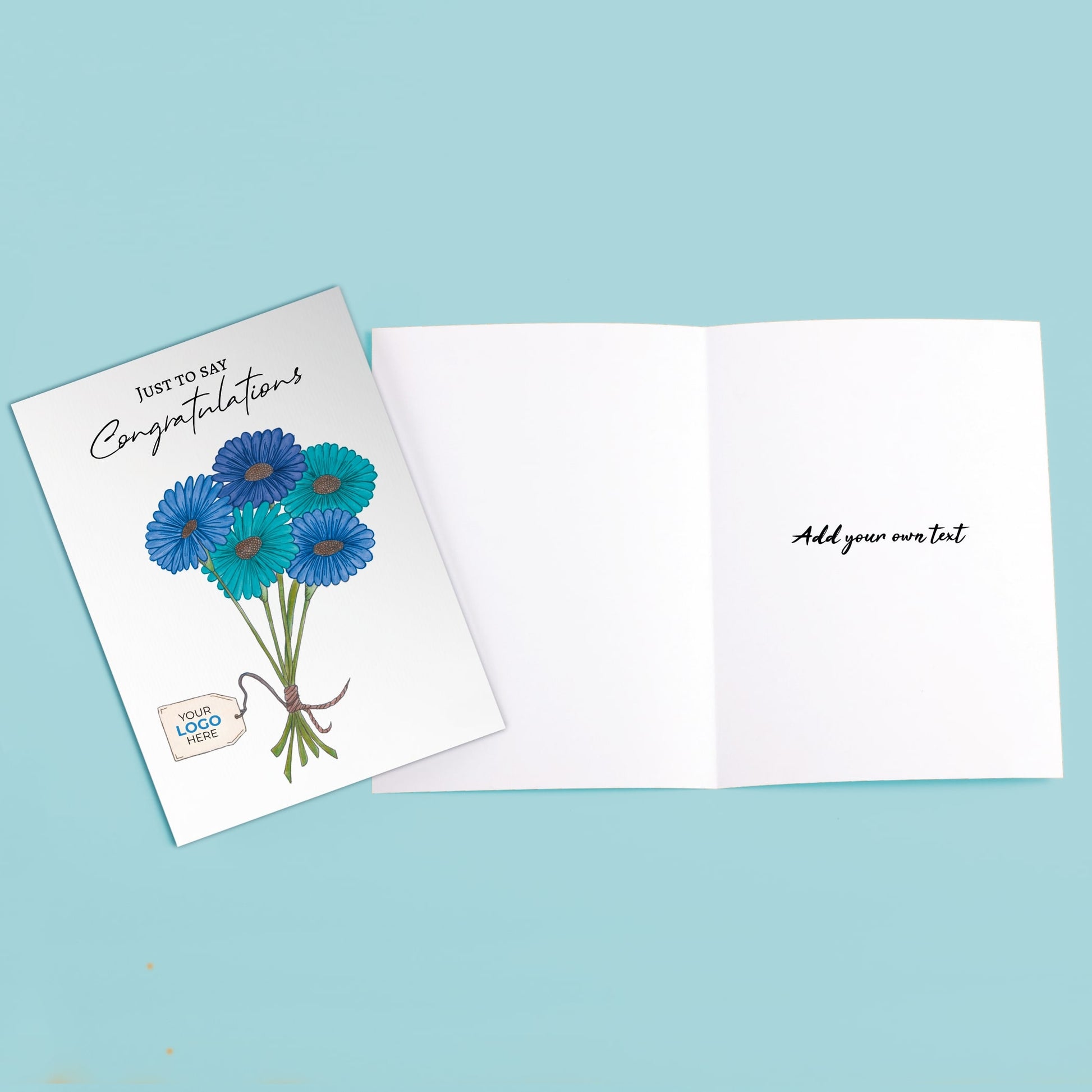 ‘Bunch of Flowers’ Congratulations Company Greeting Cards image 5