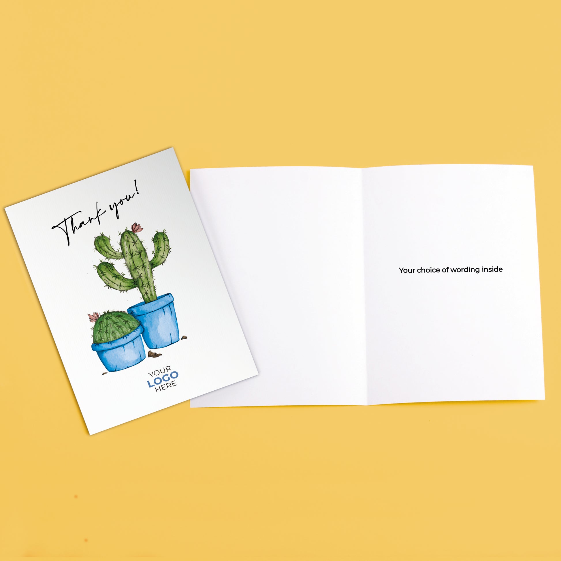 ‘Simply Cactus’ Business Thank You Cards image 3